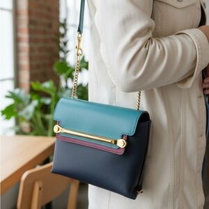 Chloé Mini Clare Multicolor Leather Crossbody Bag